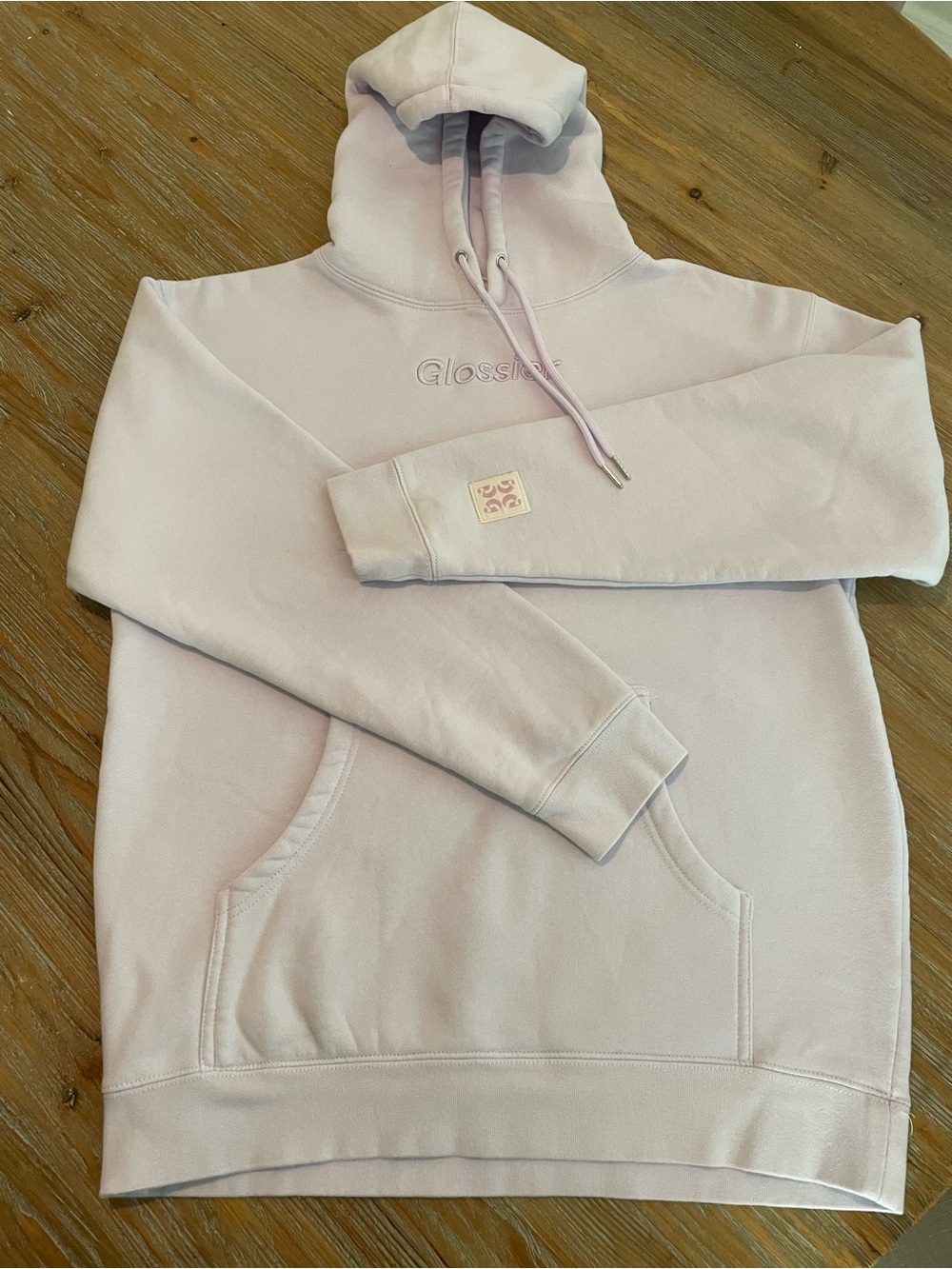 Glossier Light Lavender Hoodie
